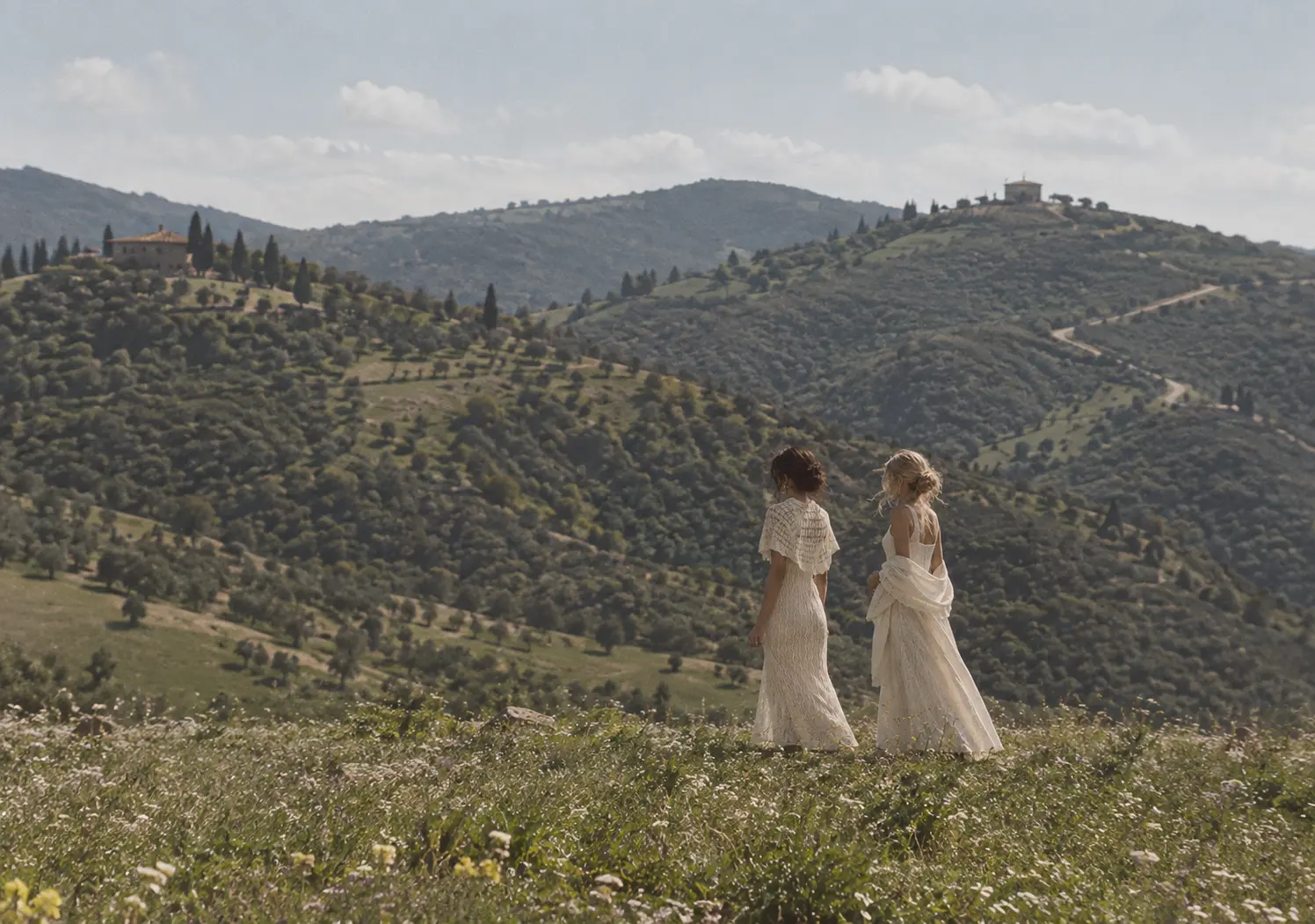 Due donne nella campagna italiana